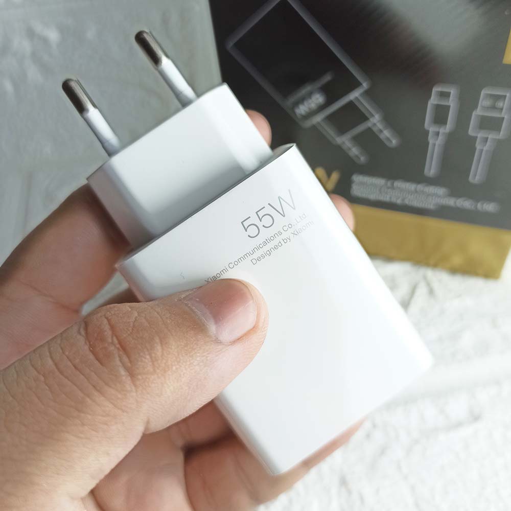 Original 100% Charger Xiaomi Qualcomm Quick Charge 3.0 MDY-12-EA 55 WATT USB Type C - Redmi Note 10 Pro