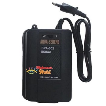 ATMAN SPA-602 SPA602 Aerator 2 Lubang Pompa Udara Aquarium Air Pump