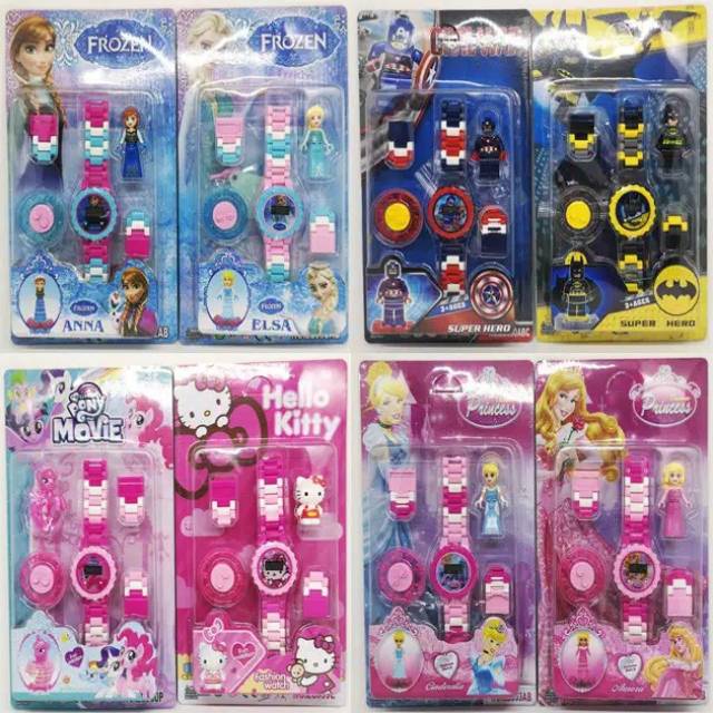 Jam anak motif lego karakter  / jam anak motif lego murah