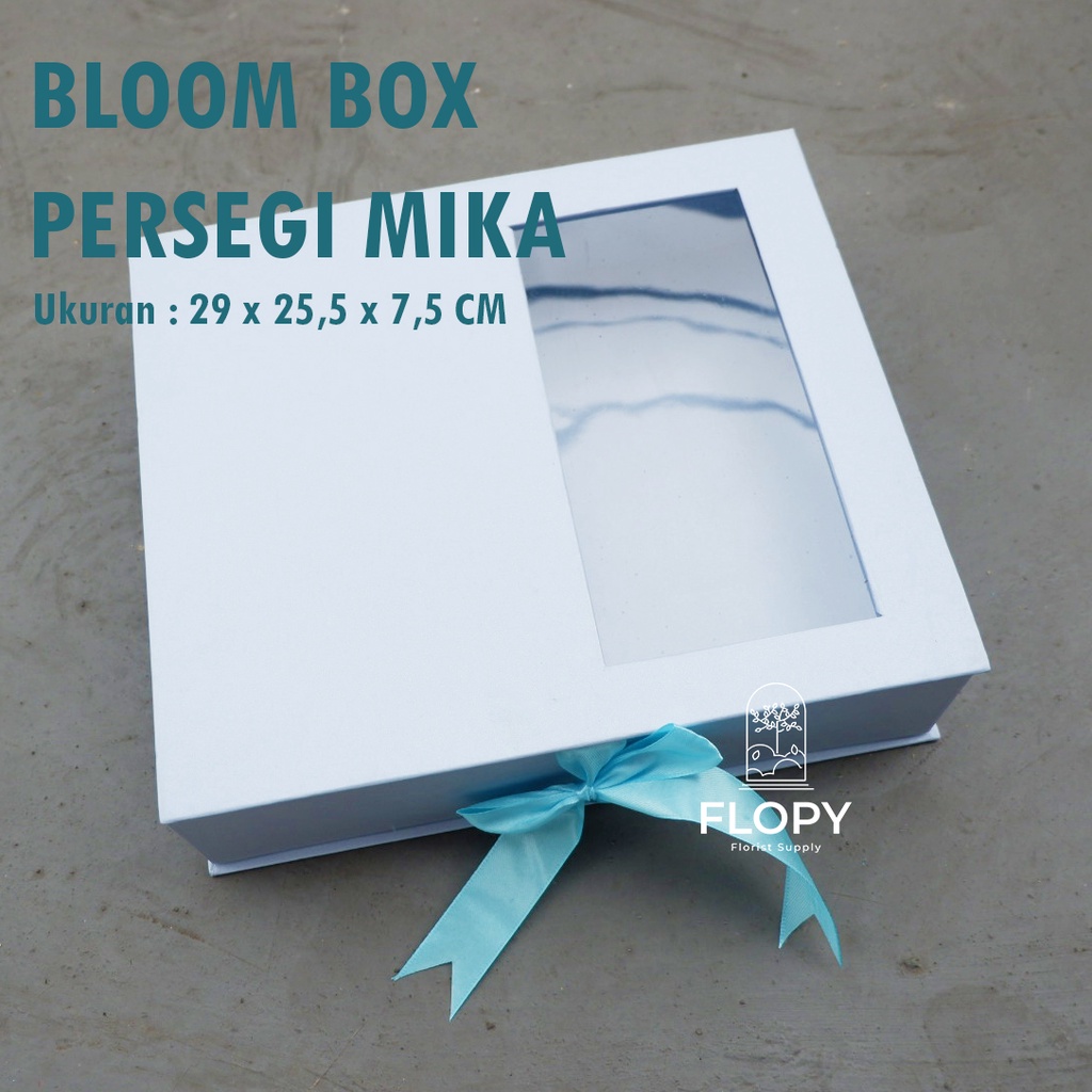 Bloom Box Kotak Jendela Mika / Kotak Uang Money Box Mahar Kado Hadiah Kotak Hampers Kue