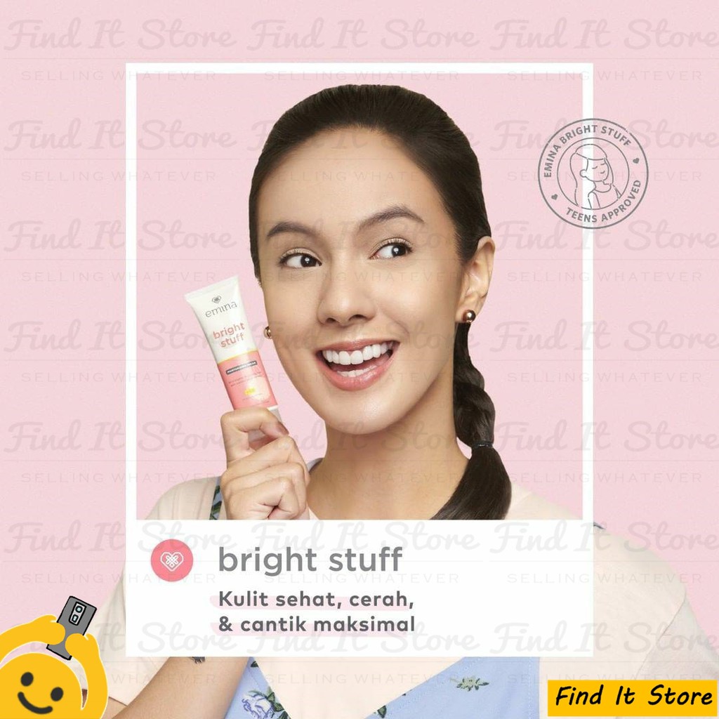 Emina Bright Stuff Series Face Wash Toner Moisturizing Micellar water Tone Up Acne Prone