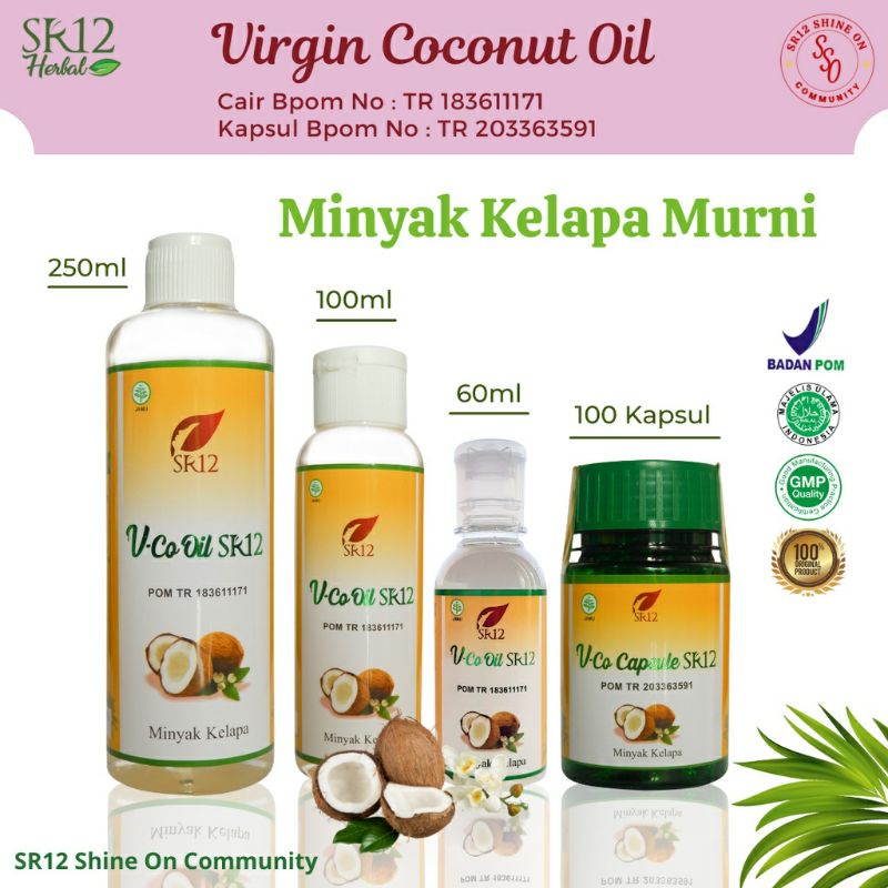 

Minyak Kelapa Vco Virgin Coconut Oil SR12 Murni Asli Untuk Kesehatan Daya Tahan Tubuh