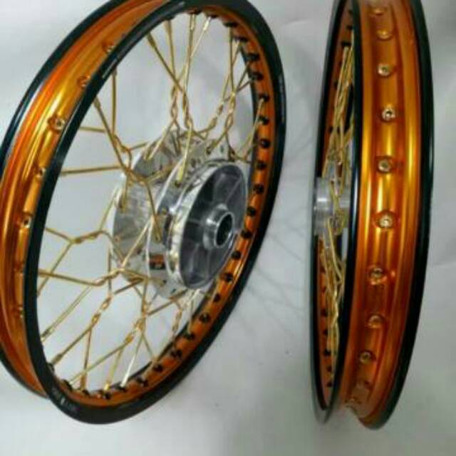 Paketan Velg TDR Ring 17 Jari Jari Kepang Pelintir Jupiter Z Jupiter Mx Vega Vixion Sonic Supra 125