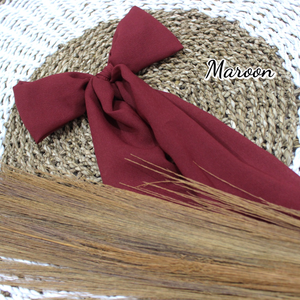 Selendang Anak Sifon Hycon / Selendang Tari Anak / Senteng Anak-Maroon
