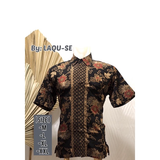 Atasan Baju Kemeja Motif Batik Pria Modern Outfit Pesta Kondangan Terbaru Laki Laki By Laquse_kebaya2