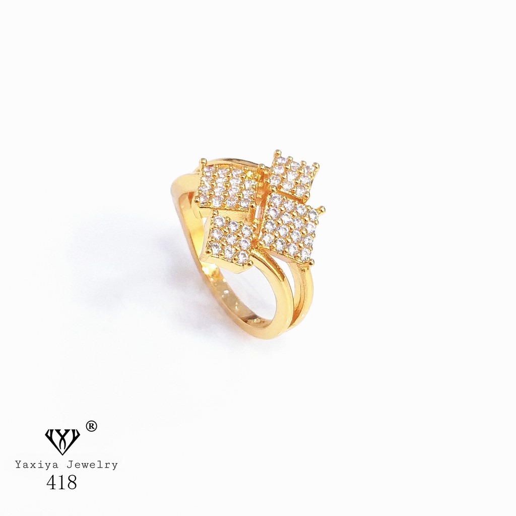 

Cincin Permata Lapis Emas Perhiasan Imitasi Gold Yaxiya Jewelry 418