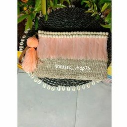 Dompet pompom#dompet tumanggal goni#dompet pantai bali