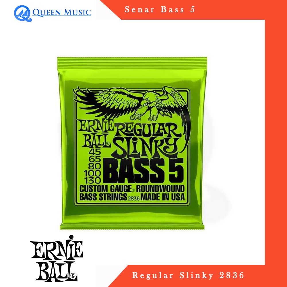 ERNIE BALL 2836 BASS 5 STRINGS 45-130
