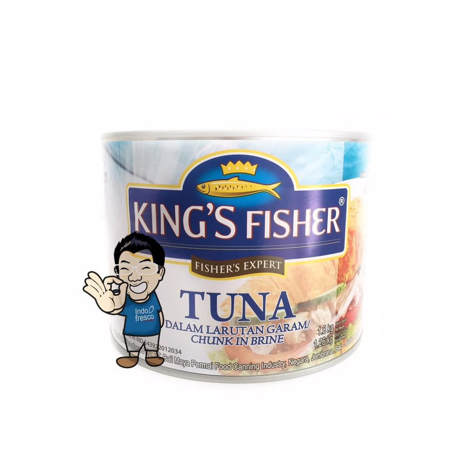 

King's Fisher Tuna dalam Larutan Garam / Chunk in Brine 1800 gr