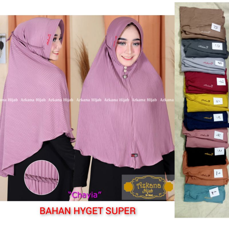 BERGO CHAIYA PLISKET TALI JUMBO ORI AZKANA HIJAB