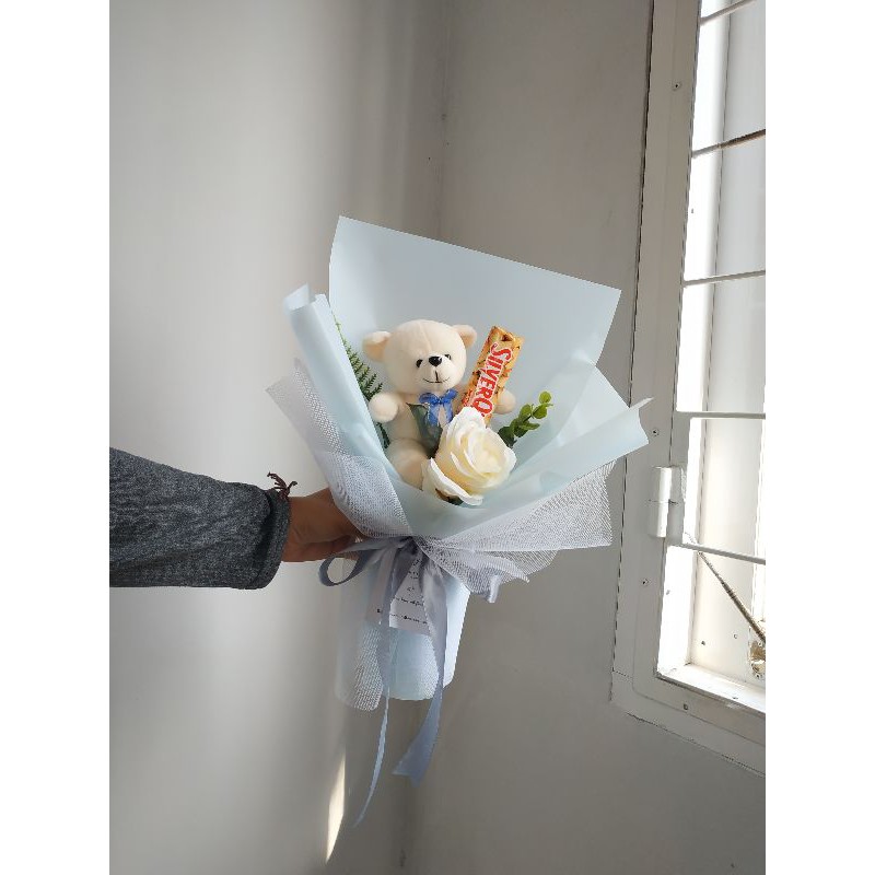 Buket Coklat Boneka/Buket Wisuda/Buket Ulang Tahun