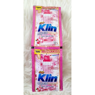 (Renteng)So klin liquid detergent renceng 22 ml x 12pcs