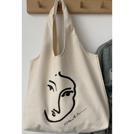 NEW Totebag Vintage Populer Tas Tote BIG-Half face