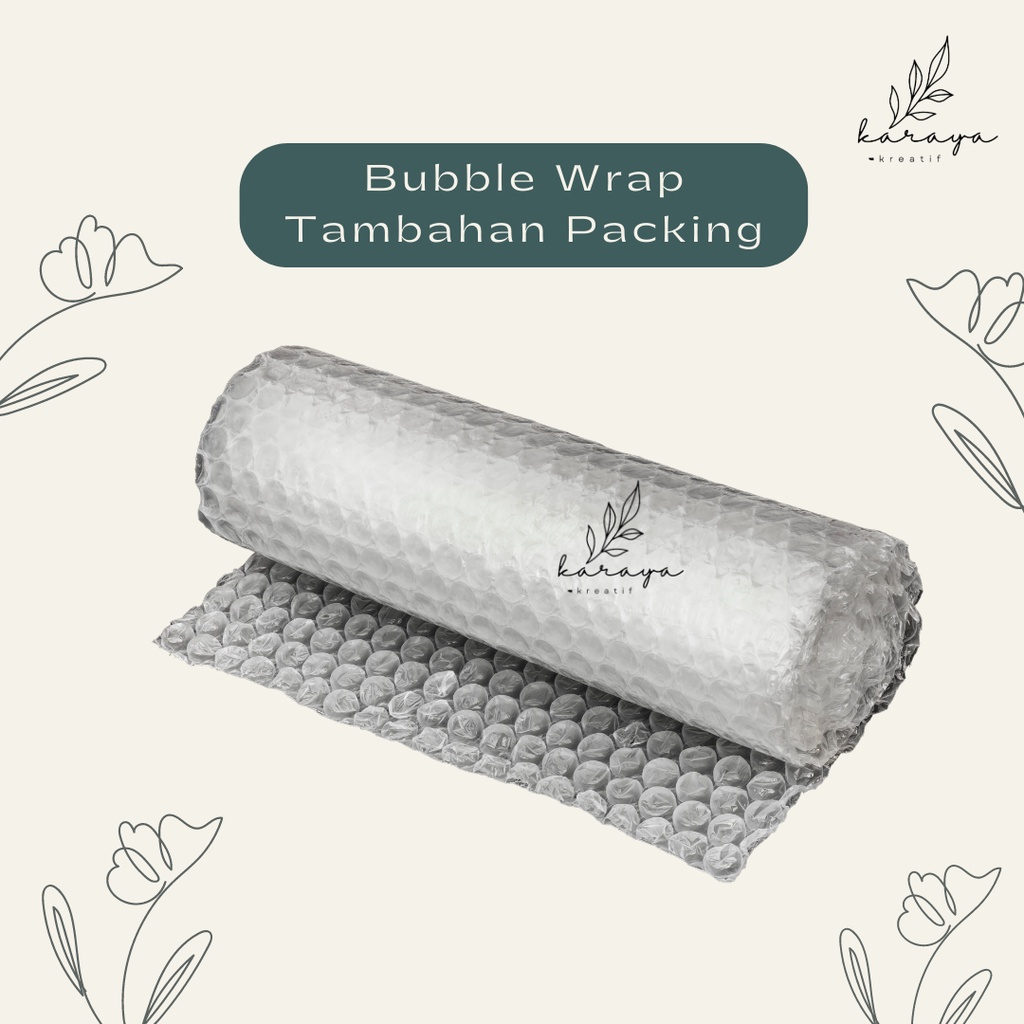

BUBBLE WRAP ⚠️ HANYA untuk TAMBAHAN PACKING PRODUK⚠️ tidak dijual terpisah !!