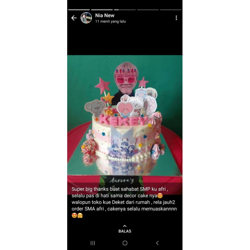 

kue ulangtahun brownies Aurora'z