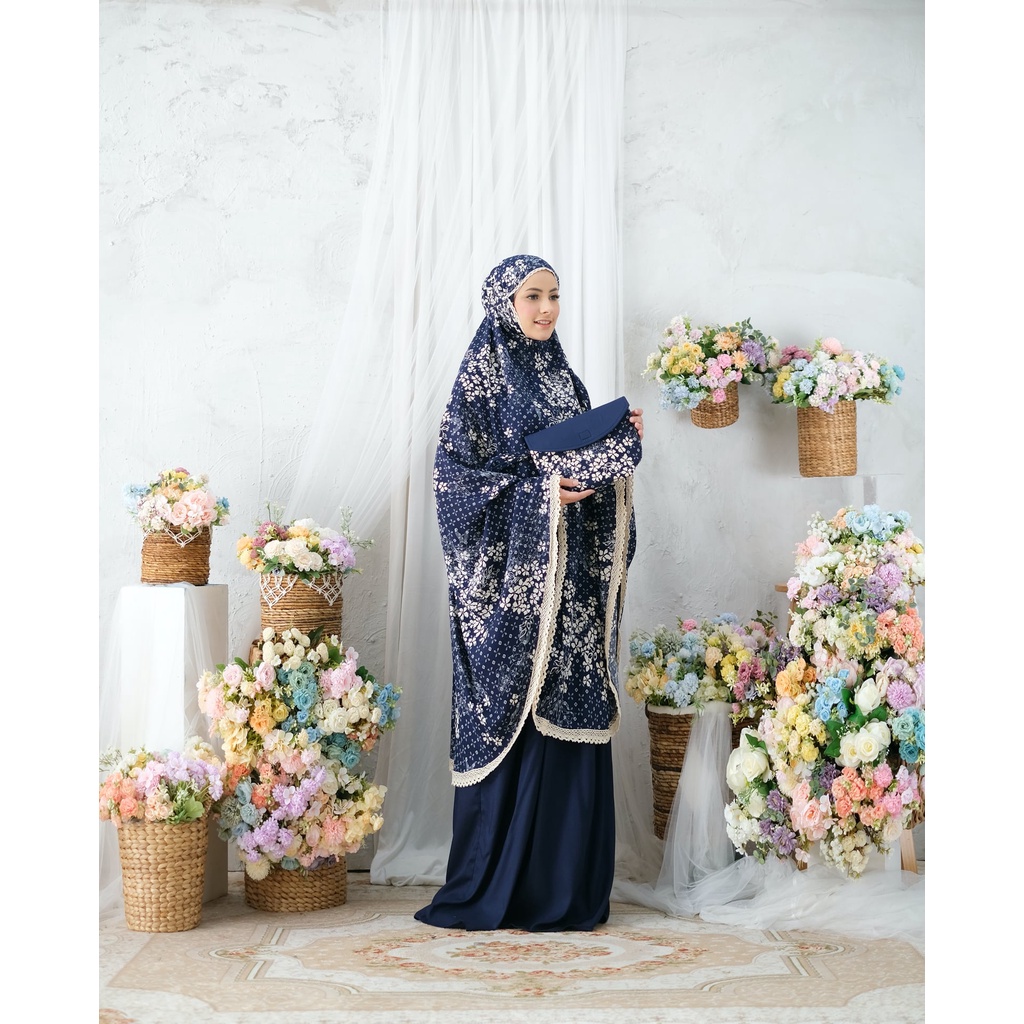 belimukena premium mukena dewasa traveling 2in1 aruna