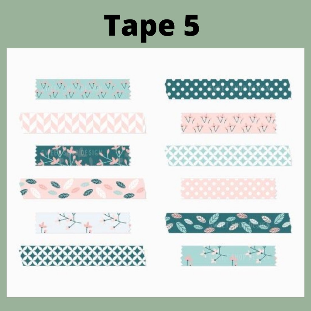 Sticker Tape Journal Sticker Square Tumblr Aesthetic Murah Lucu