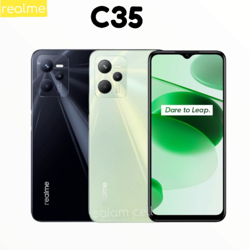 Realme C35  Ram 4/128GB Baterai 5.000MaH Garansi Resmi No Repack