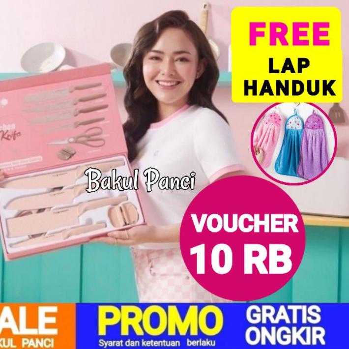 12.12 LR068 STEIN STEINCOOKWARE PISAU DIAMOND KNIVES SET 6 IN 1 - PISAU DAPUR KERAMIK CERAMIC KNIFE