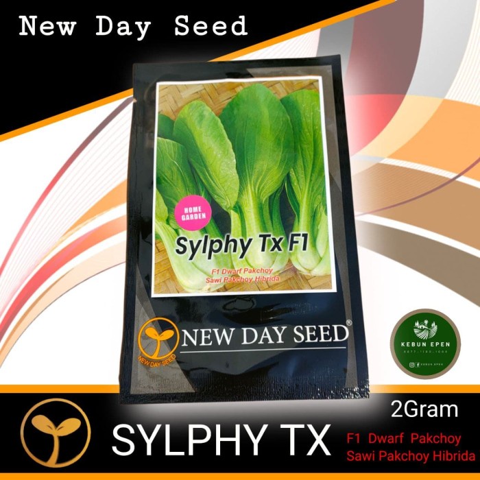 BIBIT PAKCOY SYLPHY TX F1 Dwarf pakcoy New Day Seed (kemasan asli)