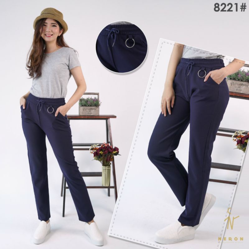 Celana Panjang Neron Polos Wanita Import / baggy pants street wanita import/ Celana Kantor Wanita