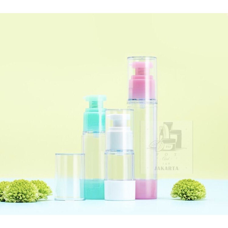 15ml 30ml 50ml Airless Pump Lotion/Spray Botol Tanpa Selang HIGH QUALITY/ travel bottle (BS)