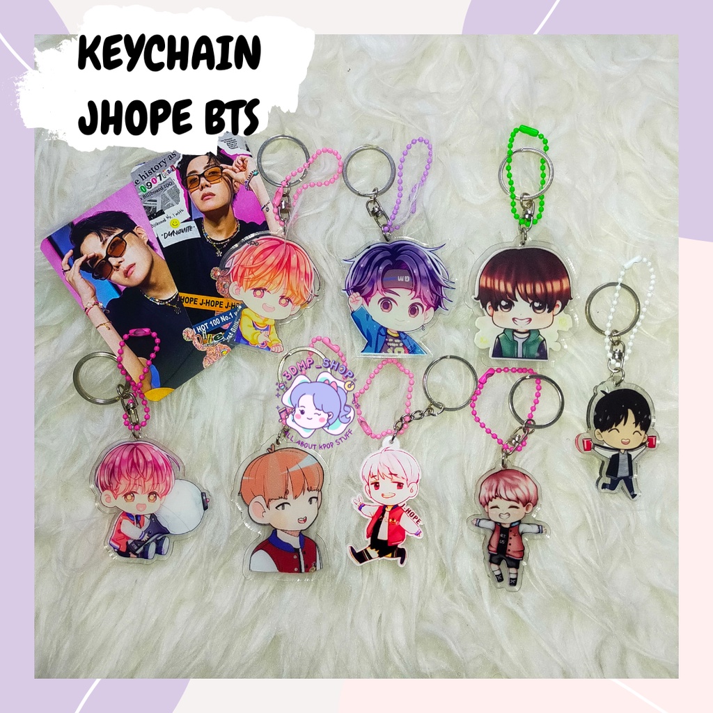 GANTUNGAN KUNCI GANCI KEYCHAIN BTS MEMBER