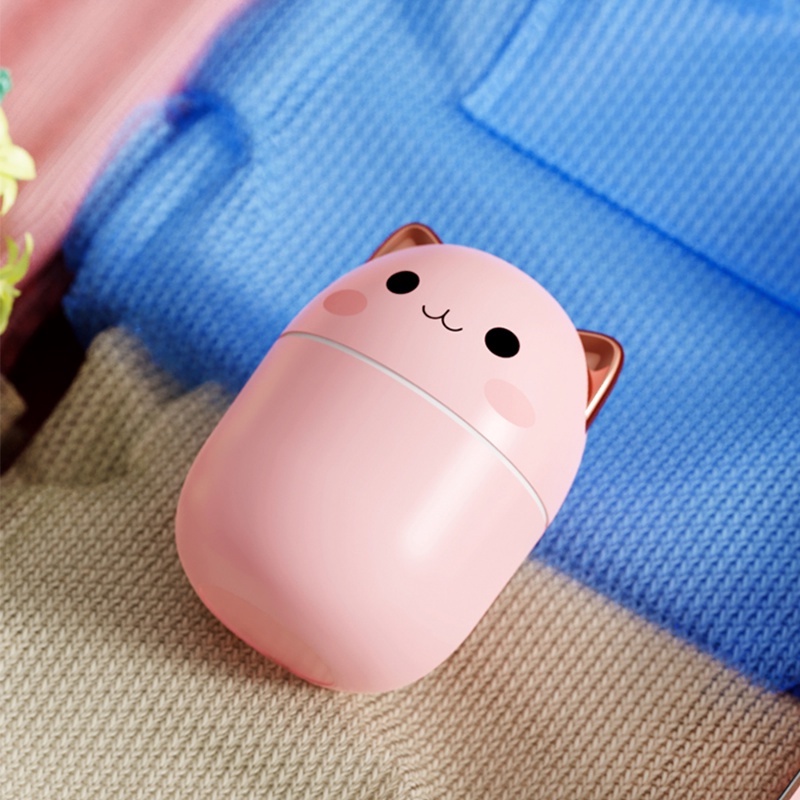 Humidifier Pelembab Udara Mini Kapasitas 250ml Dengan Lampu Malam LED Dan Dua Mode