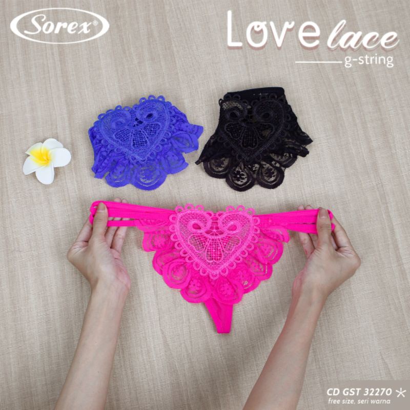 Sorex G-string sexy look GST 32264 32268 32270 celana dalam.wanita