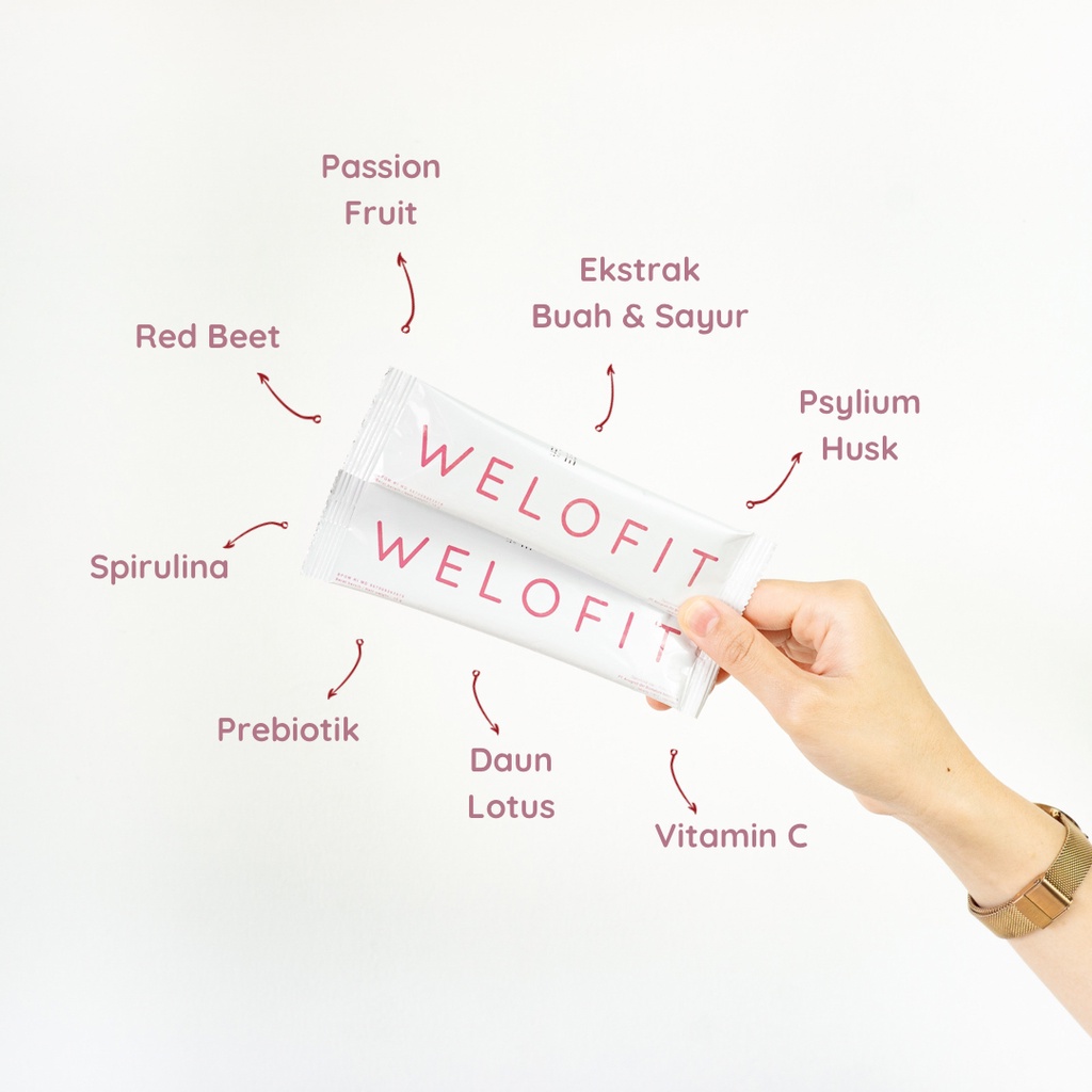 WELOFIT Weight Loss &amp; Fit - 1 BOX / Suplemen minuman Diet Aman Ibu Menyusui Bahan Alami Herbal Bisa untuk Meningkatkan Daya Tahan Tubuh &amp; Antioksidan