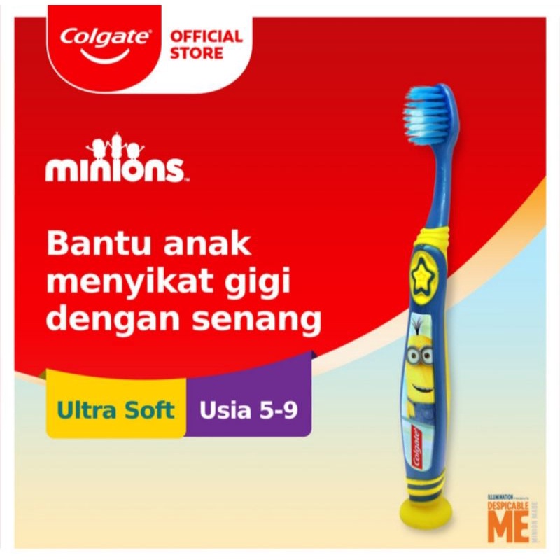 Colgate Sikat Gigi Anak 5-9th Ultra Soft/Kids Tooth Brush/Sikat Gigi Minion