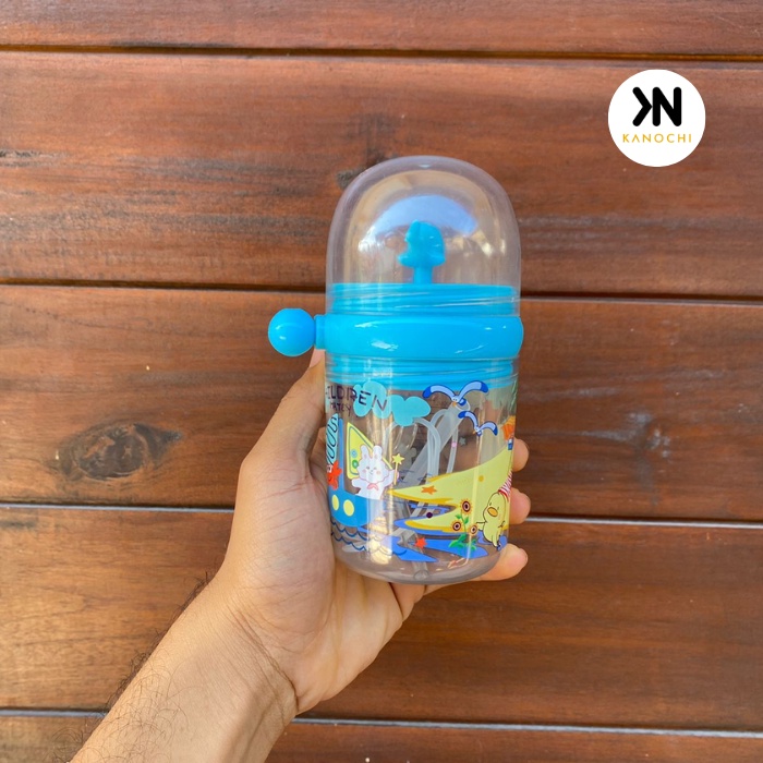 BOTOL MINUM ANAK LUMBA IKAN PAUS AIR MANCUR Kekinian BPA FREE