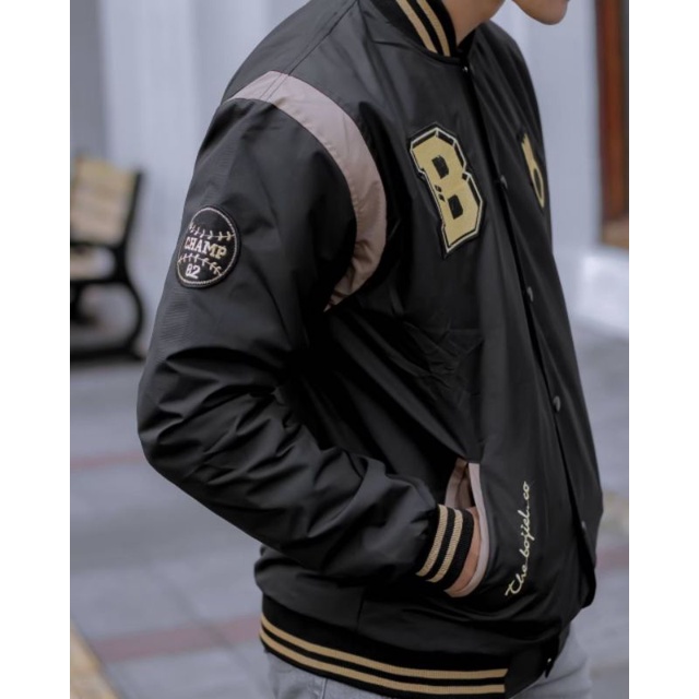 Jaket Baseball Taslan Pria Sport Champ 82 Original Premium - Jaket Varsity - Jaket Vintage