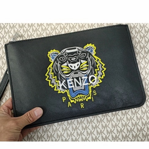 K-Z   KZSNB01 Beautifully embroidered tiger head LOGO clutch underarm bag size: 28x18cm   snb