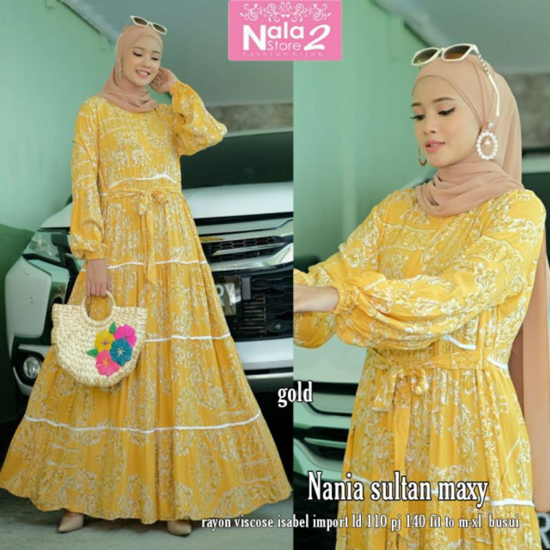 NANIA SULTAN MAXY. GAMIS SULTAN. DRESS SULTAN JUMBO MURAH ory by nala store 2