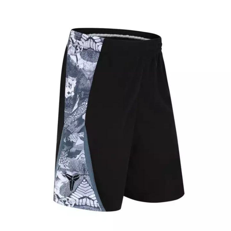 Celana Basket Kobe Bryant Hitam Abu - Celana Sport Pria Wanita - Celana Kobe - Celana Basket Nike