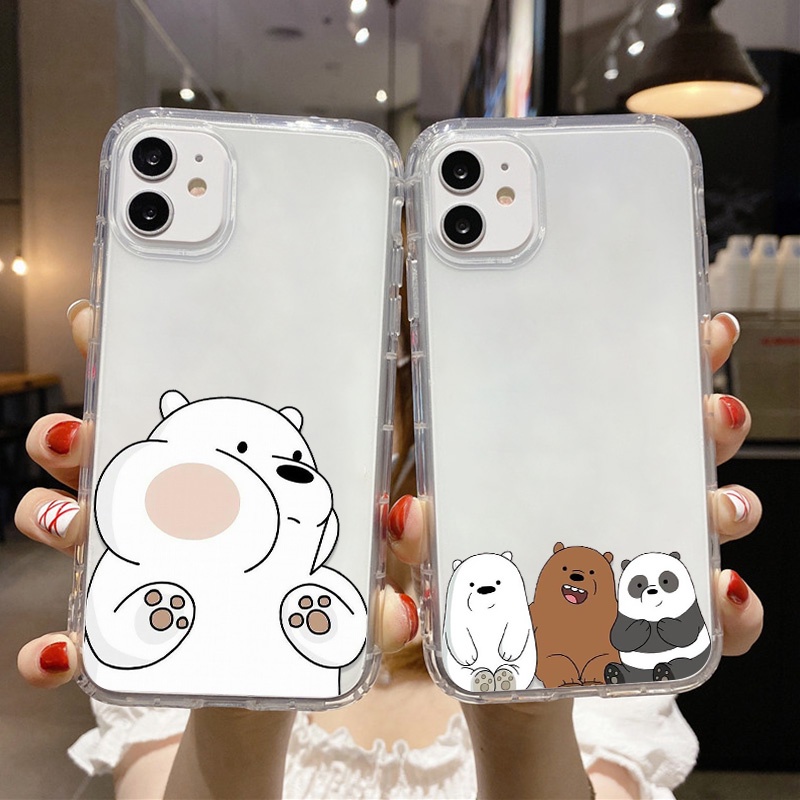 REALME Case Desain Beruang Untuk OPPO A74 A54 A94 A93 A57 A59 A8 A83 A9 F1S A39 A15 A15S A53 A32 A33 S A37 A35 A16 A16S A54S A52 A9 A7 2020 A72 A92 A1k A52