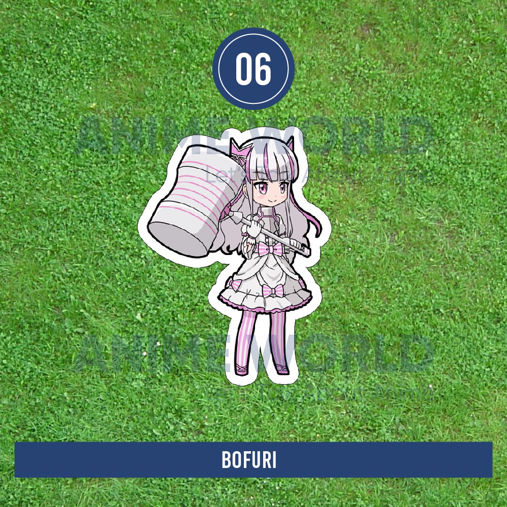 Stiker Anime Bofuri Lengkap Stiker Itai No Wa Iya Nano De