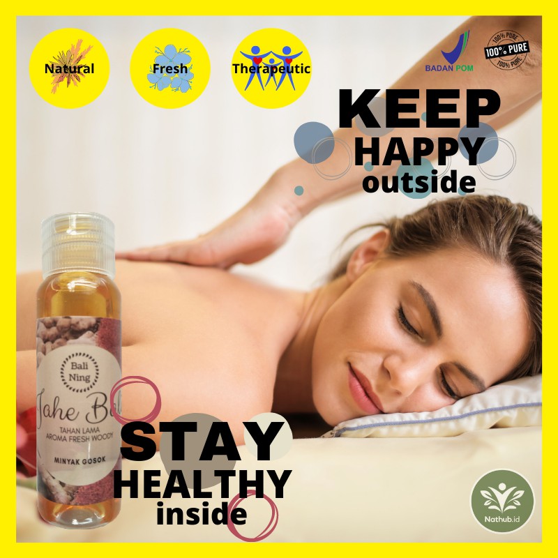 [BL02]  PAKET ISI 2 - MINYAK GOSOK OLES ESSENTIAL OIL BALI NING - JAHE BALI.