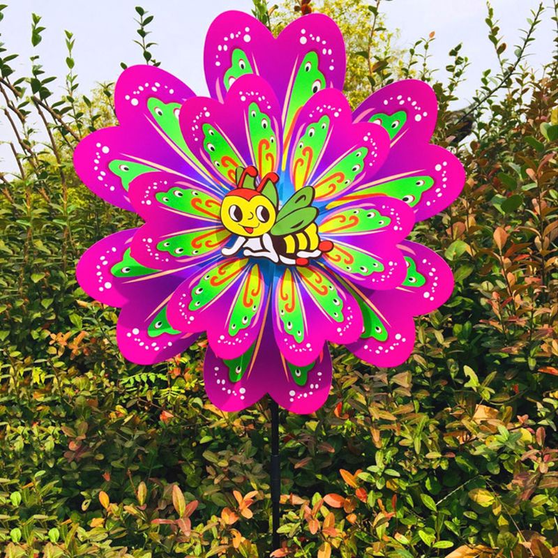 Mary Insect Windmill Wind Spinner Bee Untuk Butterfly Mainan Anak Anak Outdoor Tradit