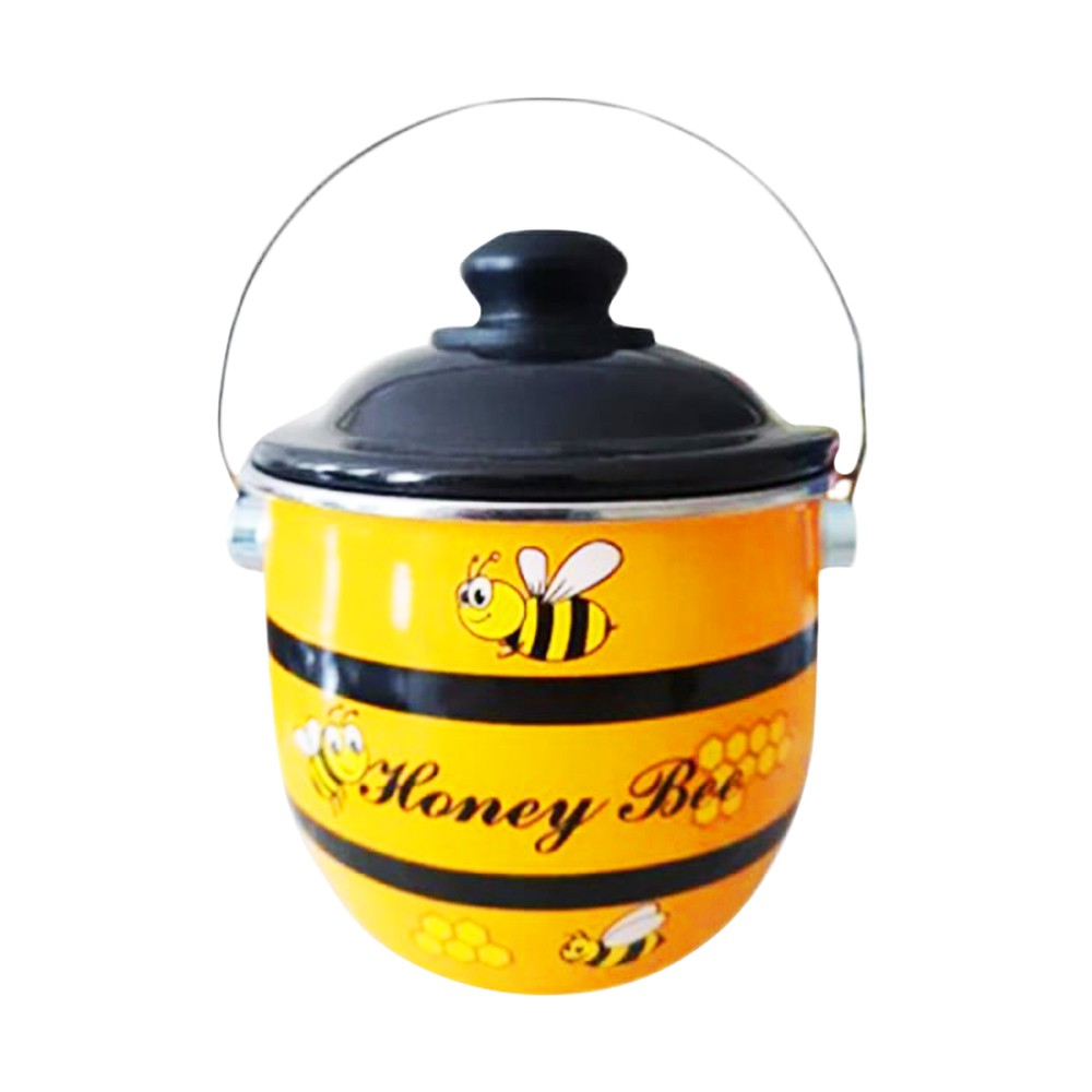 Maspion Panci Motif Honey Bee Pot Enamel - 16 cm