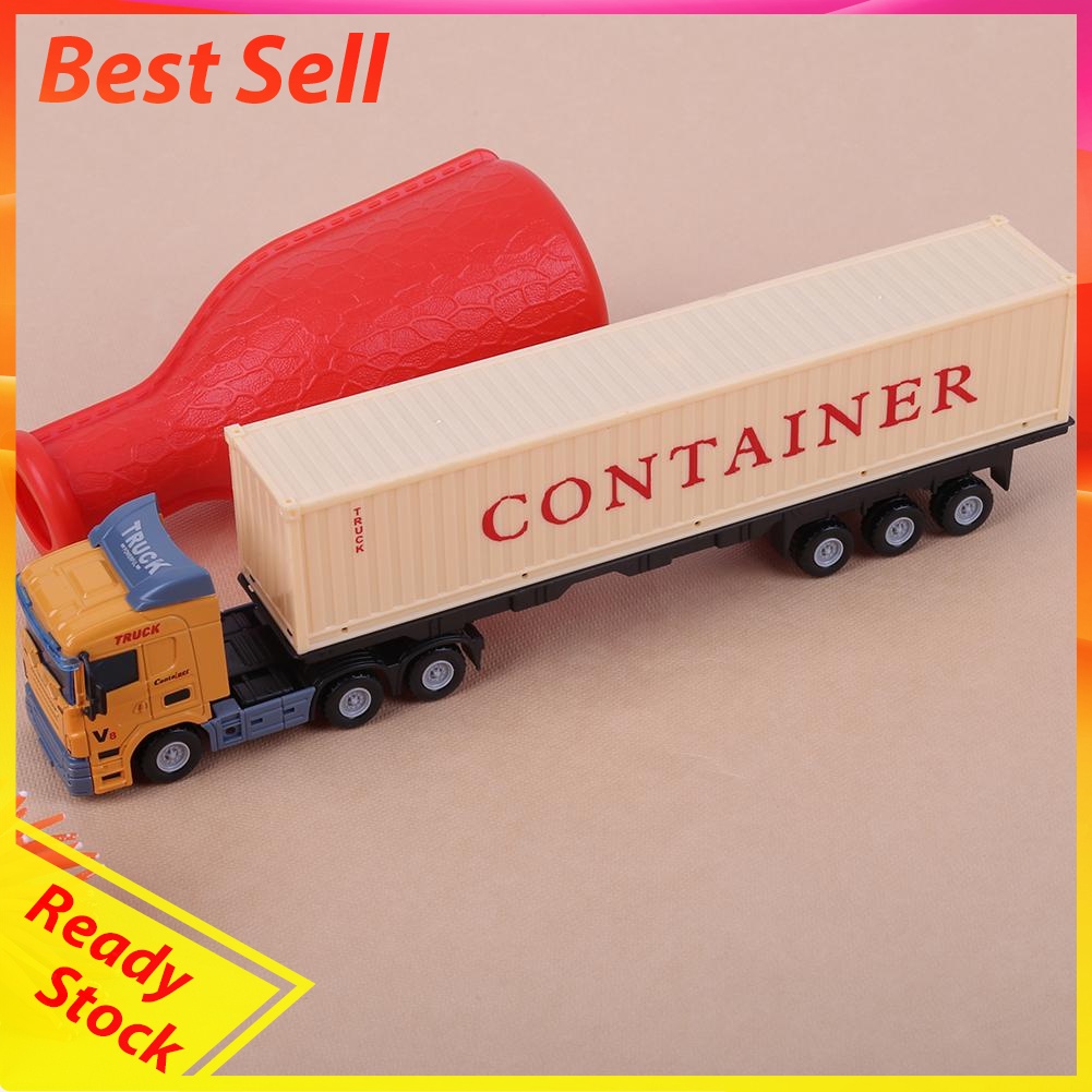 1:43 Alloy Construction Vehicle Model Simulation Container Truck Model Toy