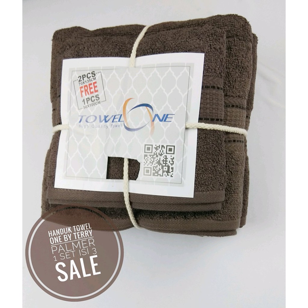 Unik handuk towel one abu Berkualitas