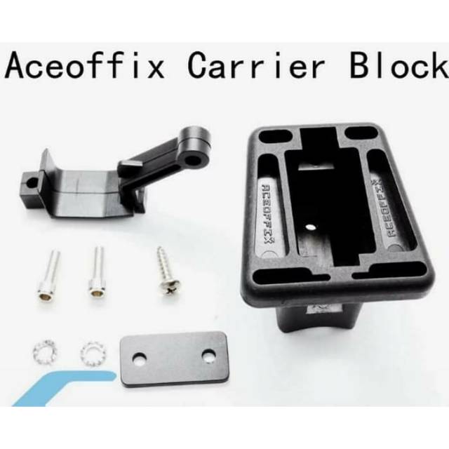 Front Block Aceoffix Original Carrier Block Untuk Tas Sepeda Brompton