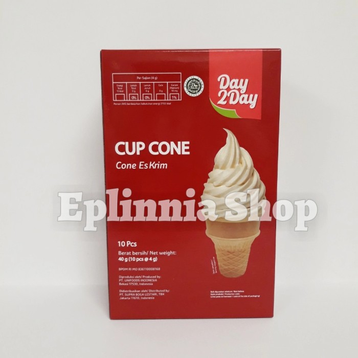 

Day 2 Day Cup Cone 40 gr - Cone Es Krim 10's
