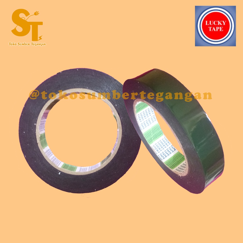 

Double Tape Foam / Busa Hijau / Green Lucky Tape 20MM / 2CM