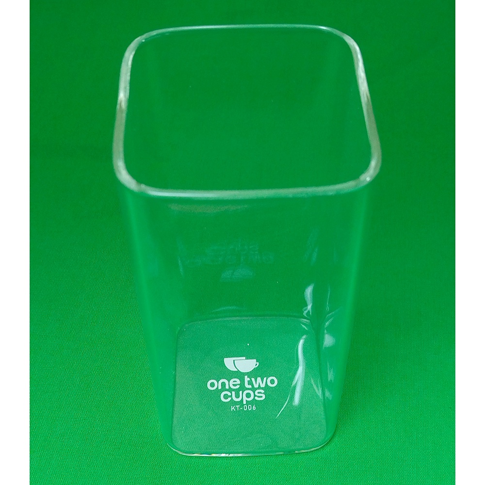 Gelas Minuman Kotak Borosilicate Glass 250 ml KT006