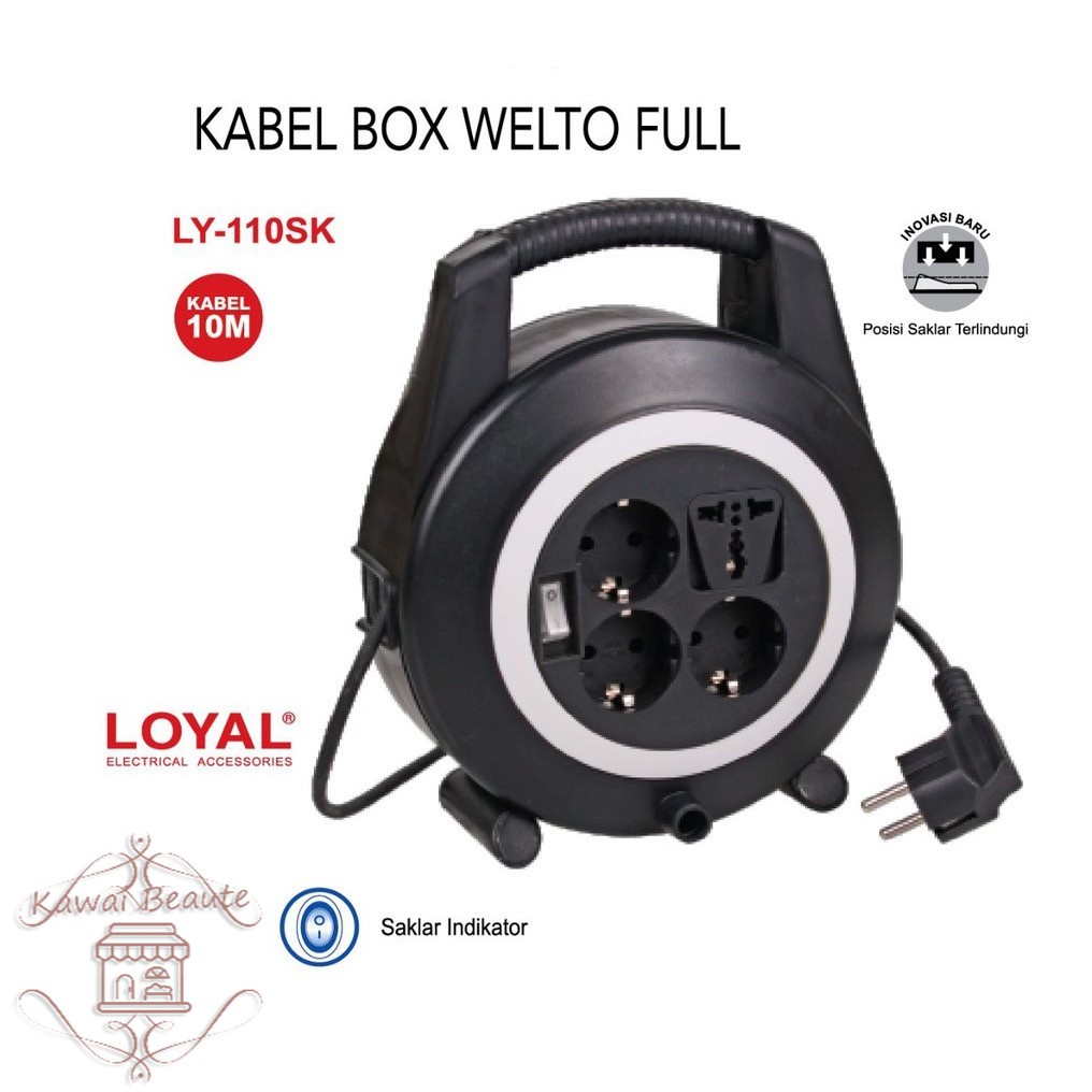 Kabel Roll LY-110SK 10m/ LY-111SK 15m Loyal Yunior Welto 10 Meter /15 Meter