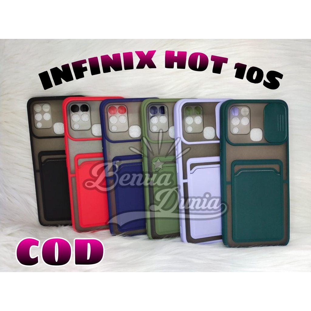 CASE INFINIX HOT 11S NFC//CASE SLEDING PLUS SLOT CARD PELINDUNG KAMERA INFINIX HOT 11S NFC - BD