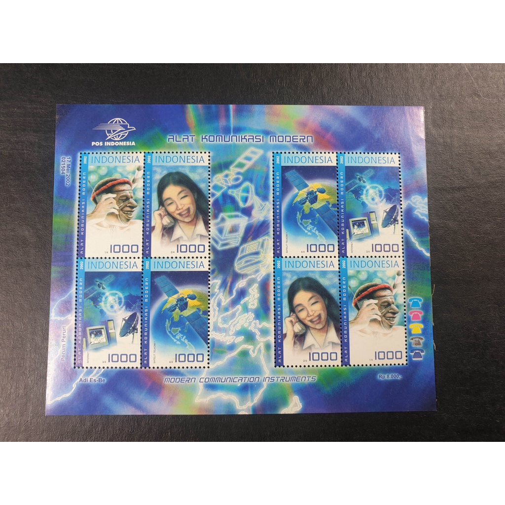 

Perangko Mini Sheet Alat Komunikasi Modern 2002